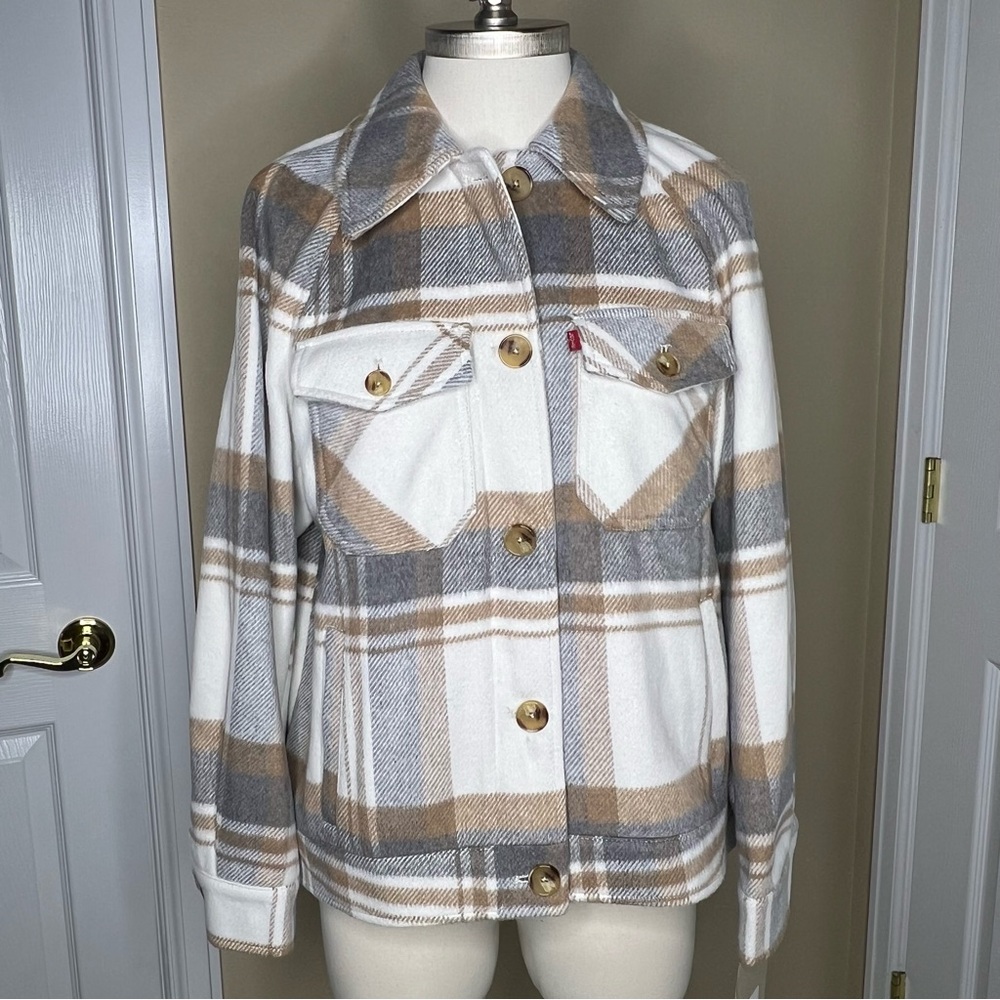 LEVI’S Women’s Wool Blend Shirt Jacket